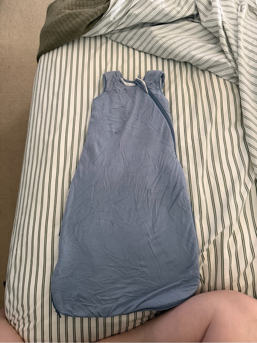 Kyte baby Sleeveless Baby Sleep Sack Small 2.5 - Light Blue DAMAGED